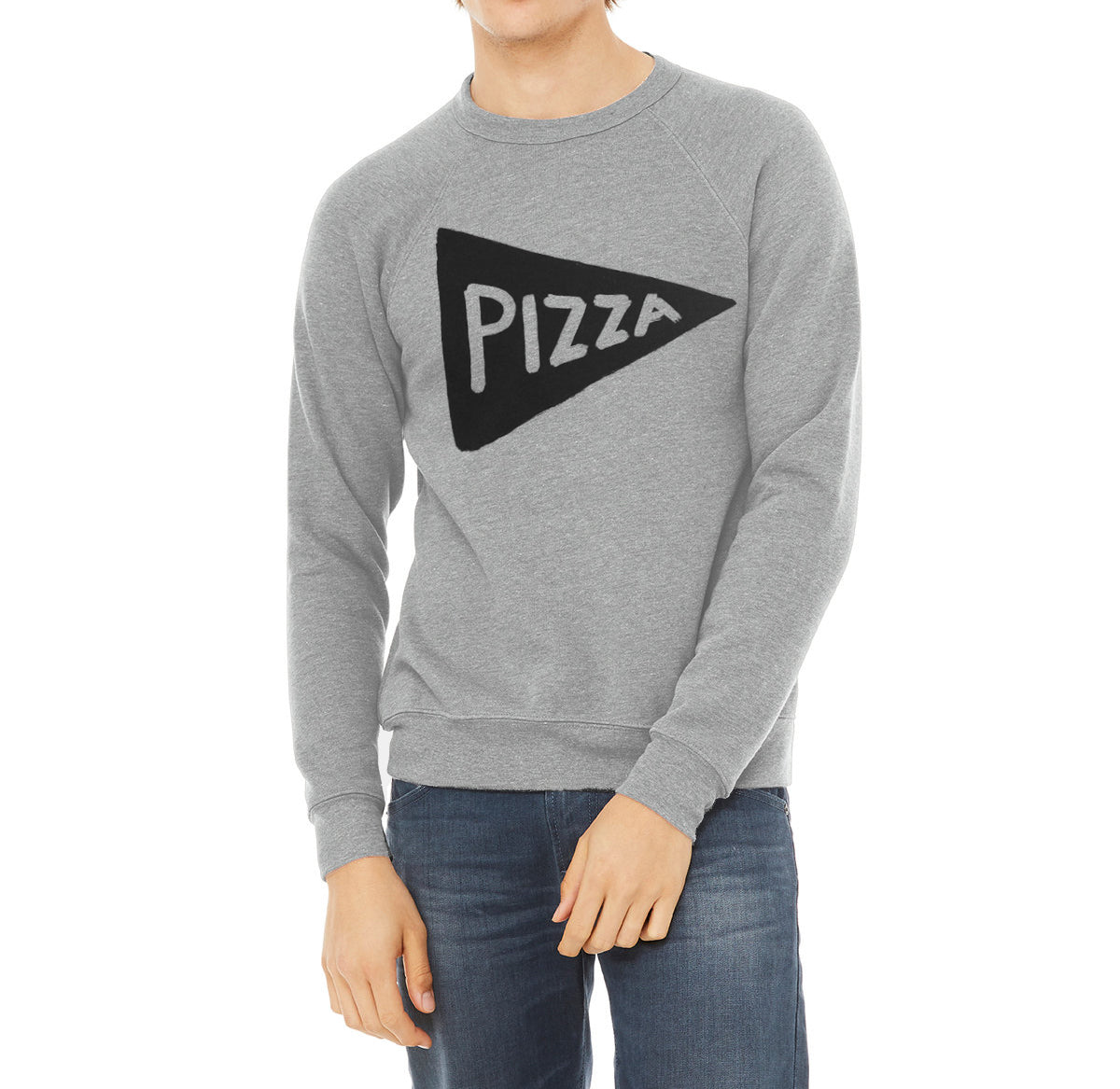 Oversized Pizza Sweatshirt Men