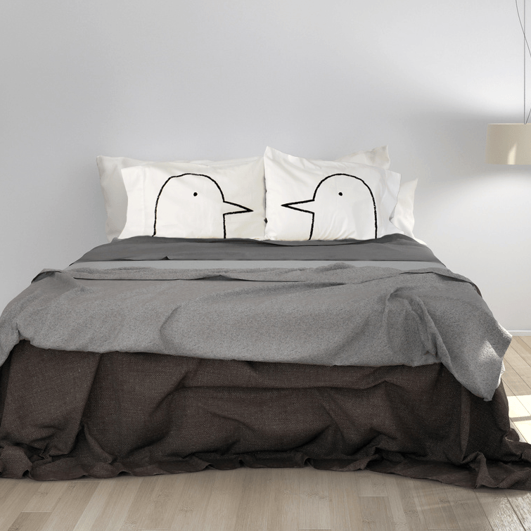 Lovebirds Pillowcases - Set of 2 by Xenotees