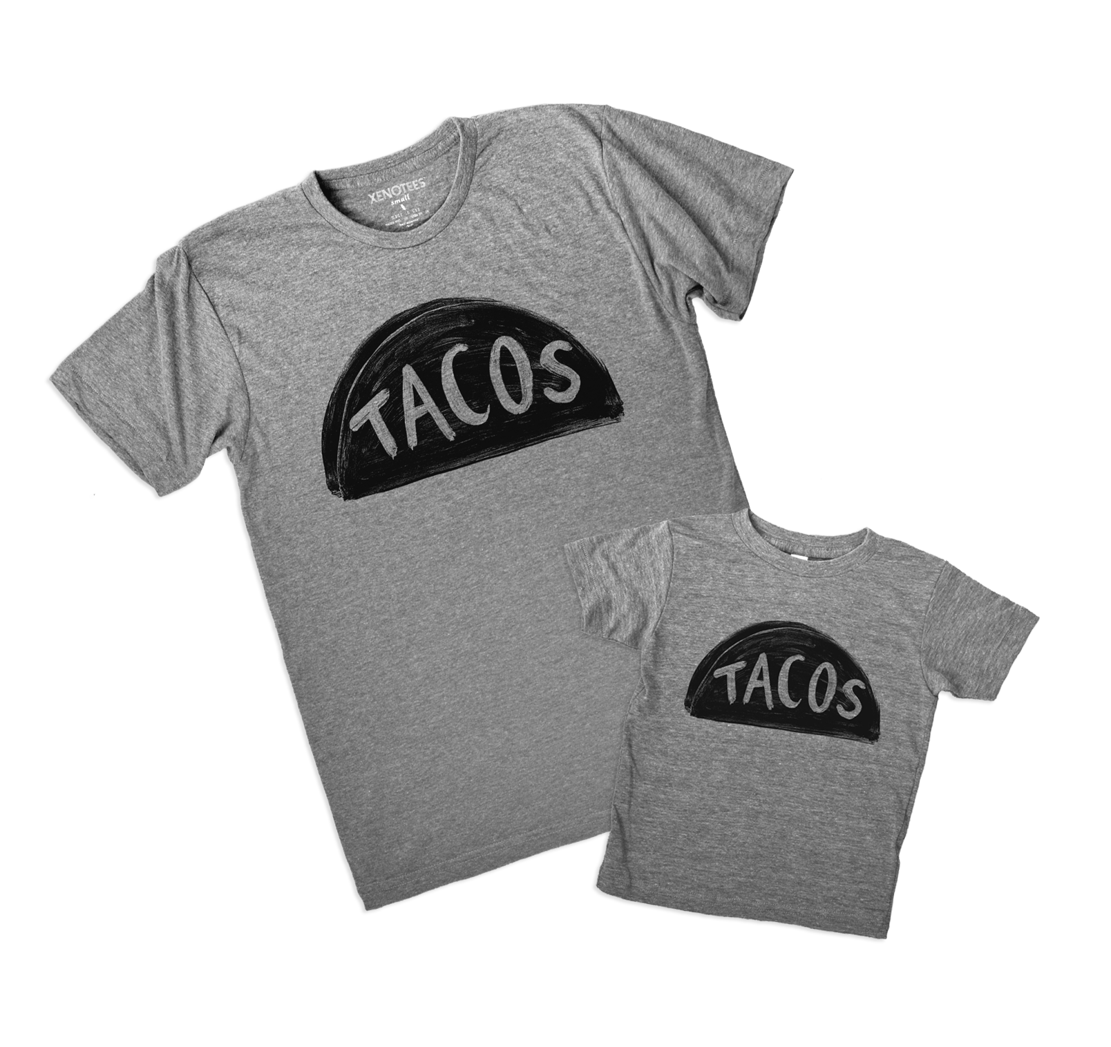 Matching Father Son Daughter Taco T-Shirt Set | Dad & Kids Taco Tuesday Shirts Men Tshirts Xenotees