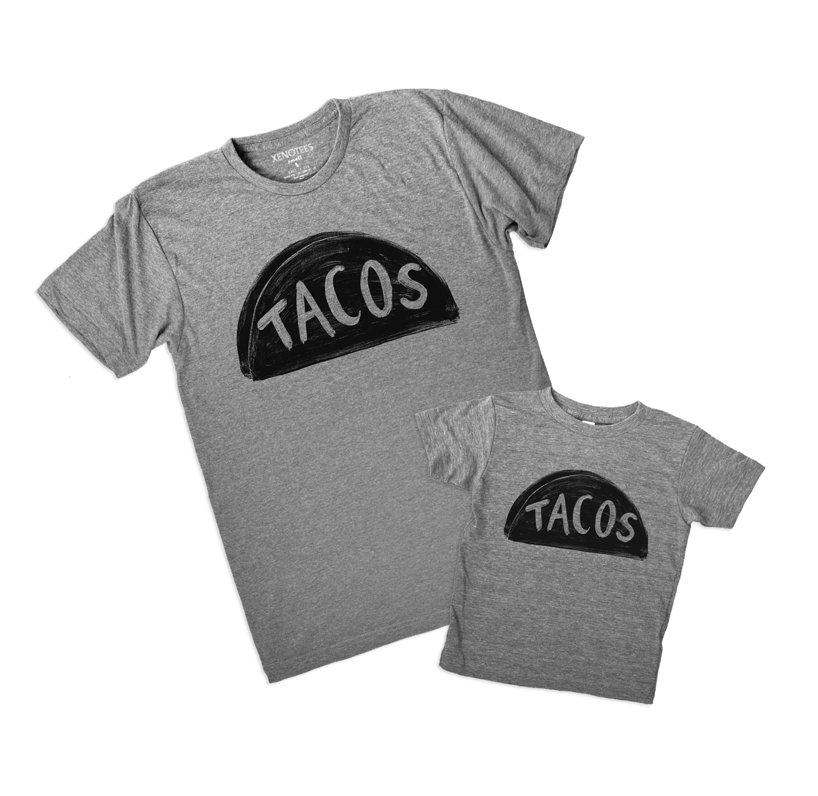 Father Son Daughter Matching Taco Tee Shirts Men Tshirts Xenotees