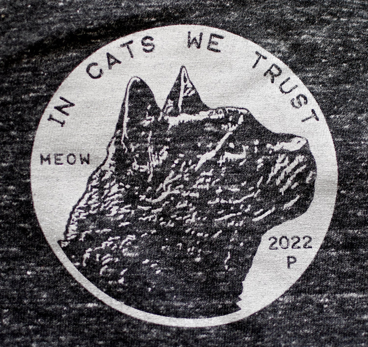 In Cats We Trust V-Neck Cardigan Sweatshirts Xenotees