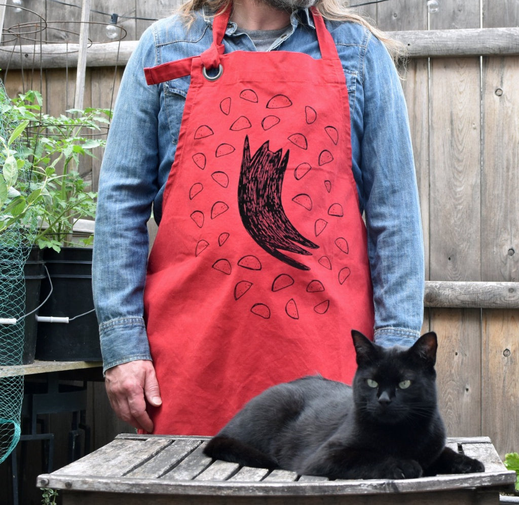 TacoCat Cat Person Canvas Apron Apron Xenotees
