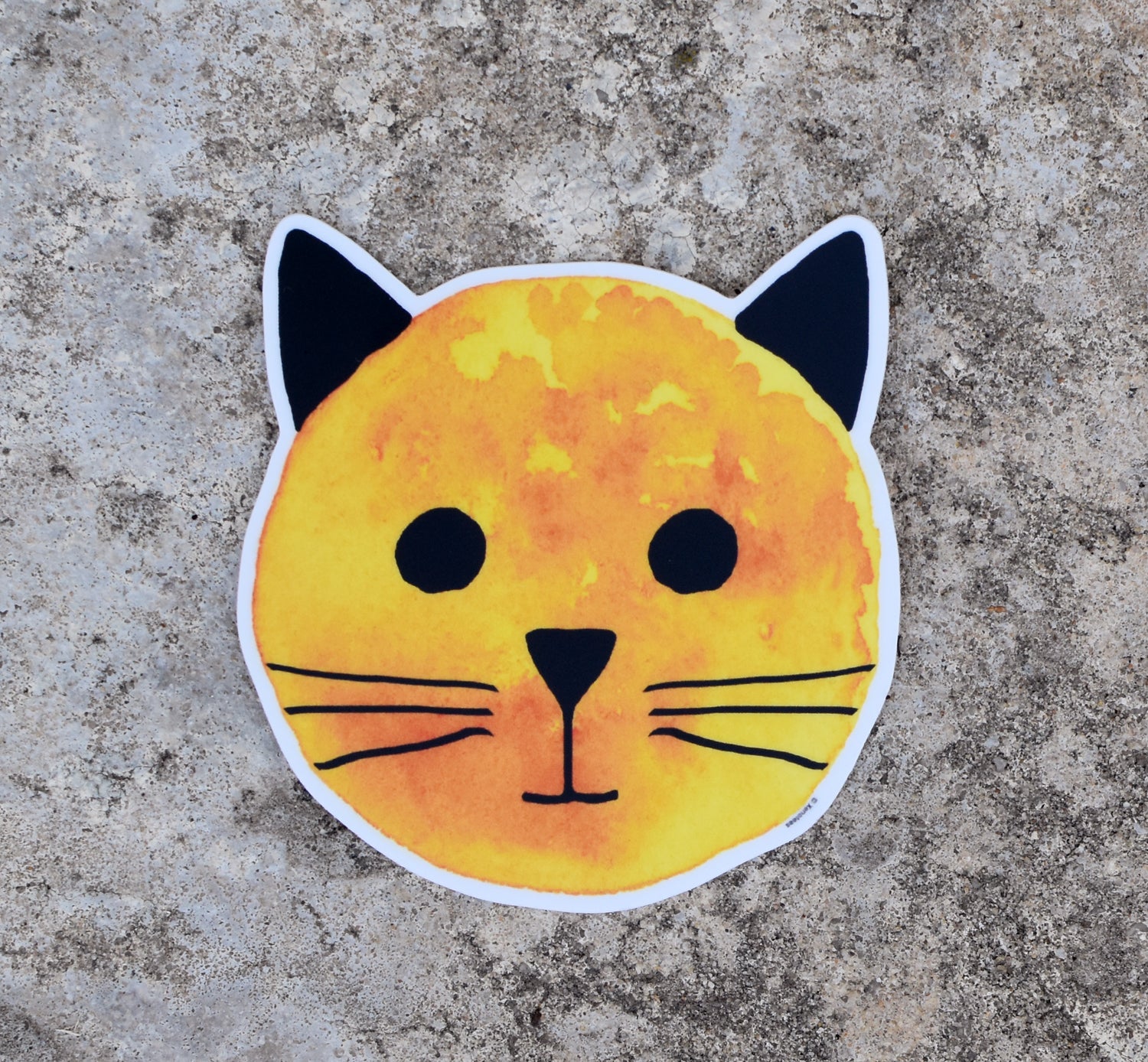 Golden Sun Cat Sticker by Xenotees