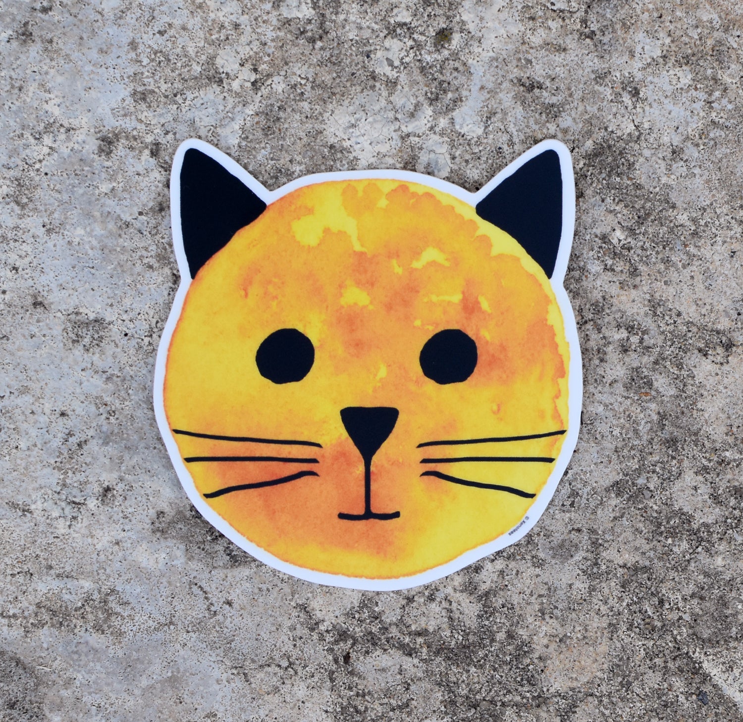 Golden Sun Cat Sticker by Xenotees