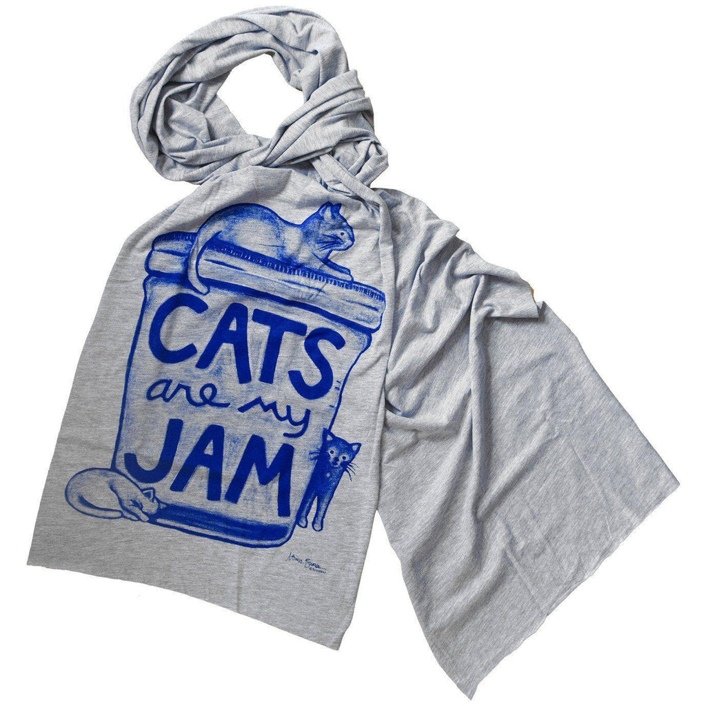 Cats are my Jam Scarf by Xenotees