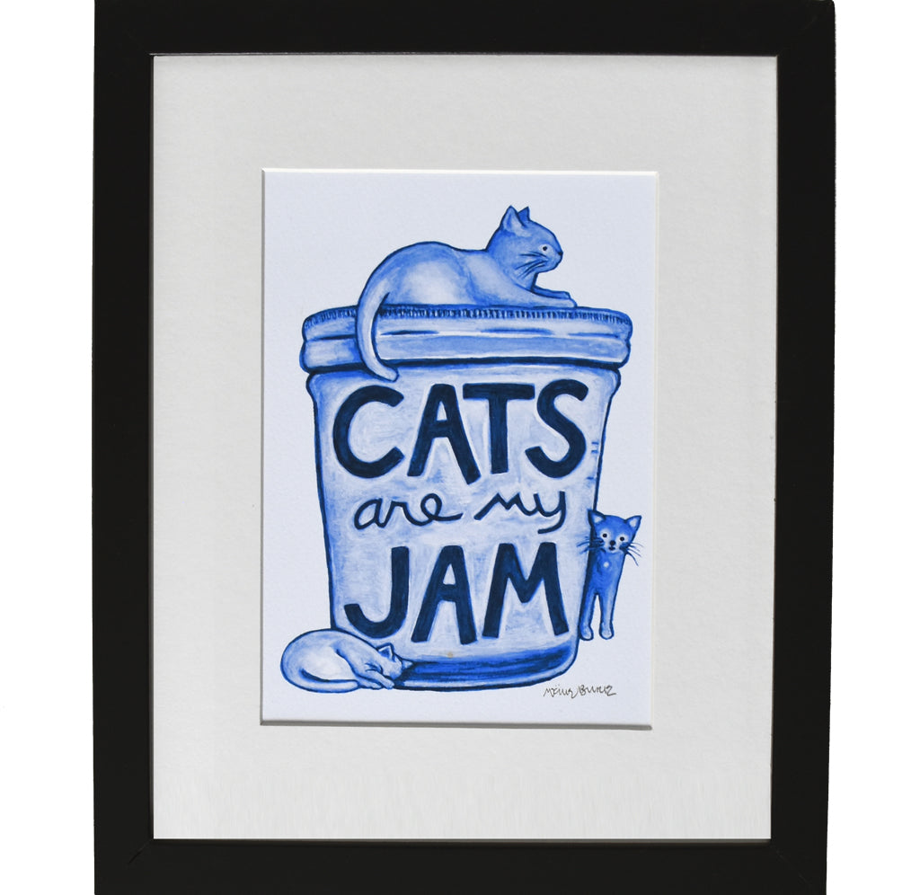 Cats are my Jam Art Print Art Prints Xenotees