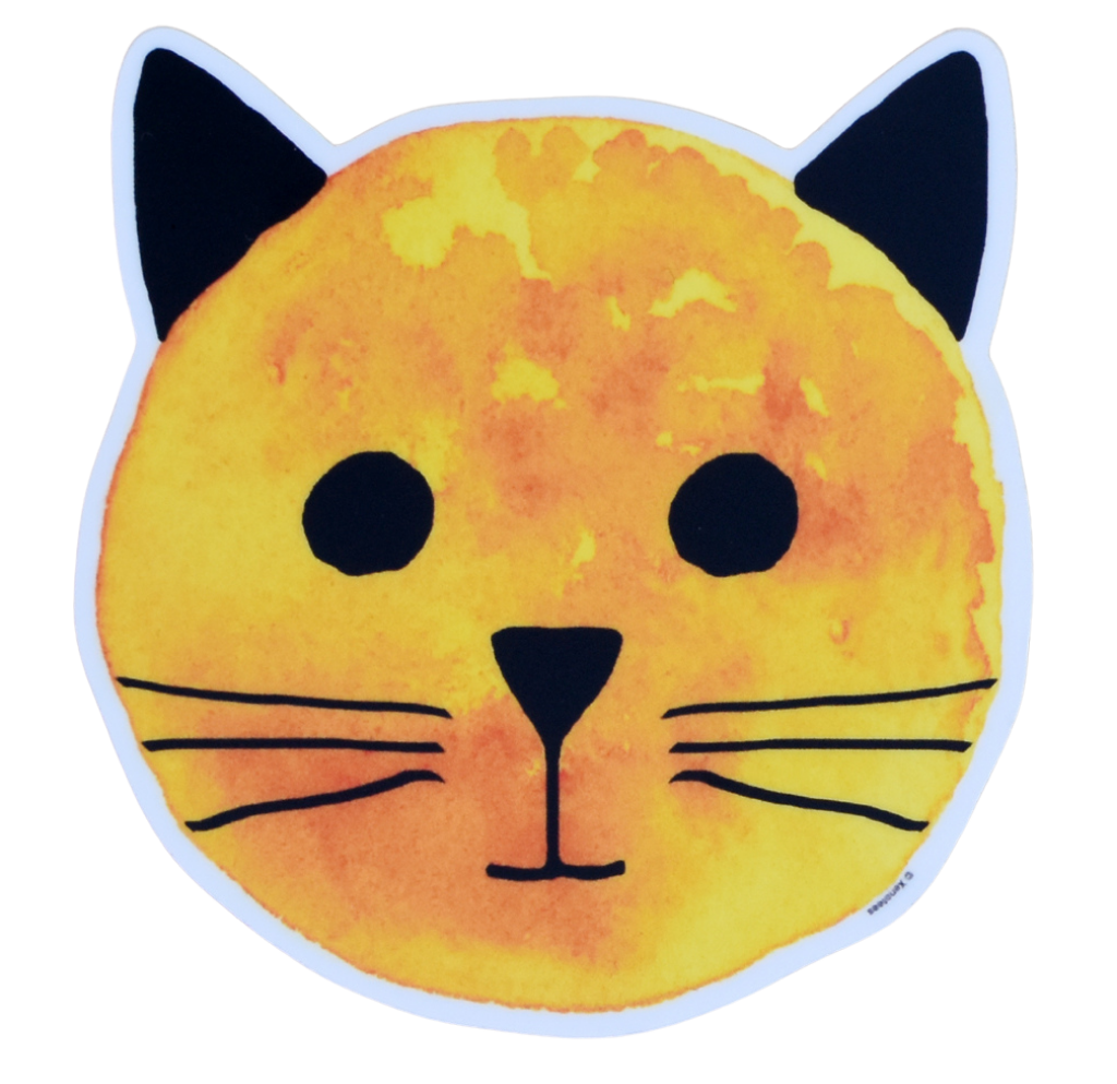 Golden Sun Cat Sticker Sticker Xenotees