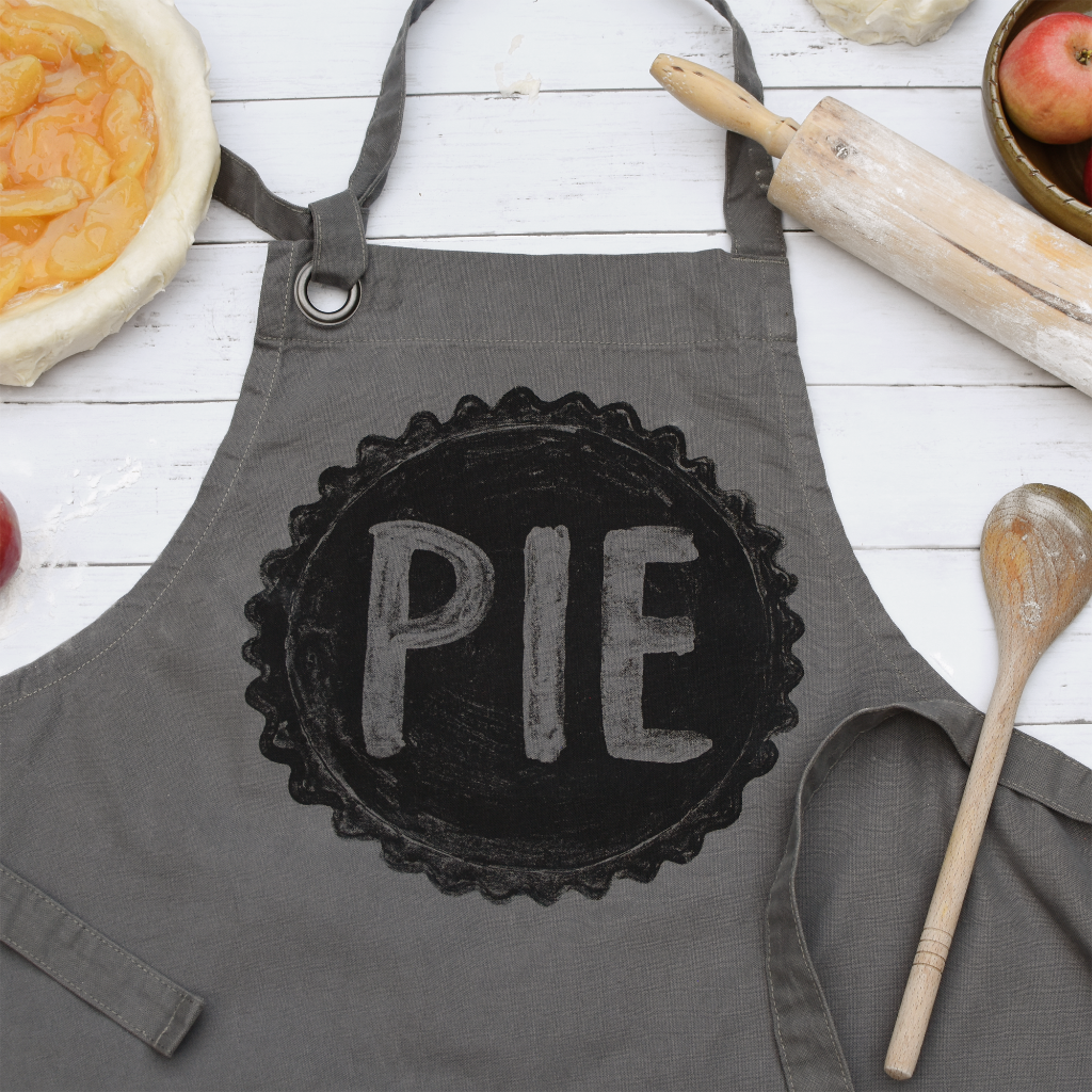 Apple Pie Apron for Men and Women in Charcoal
