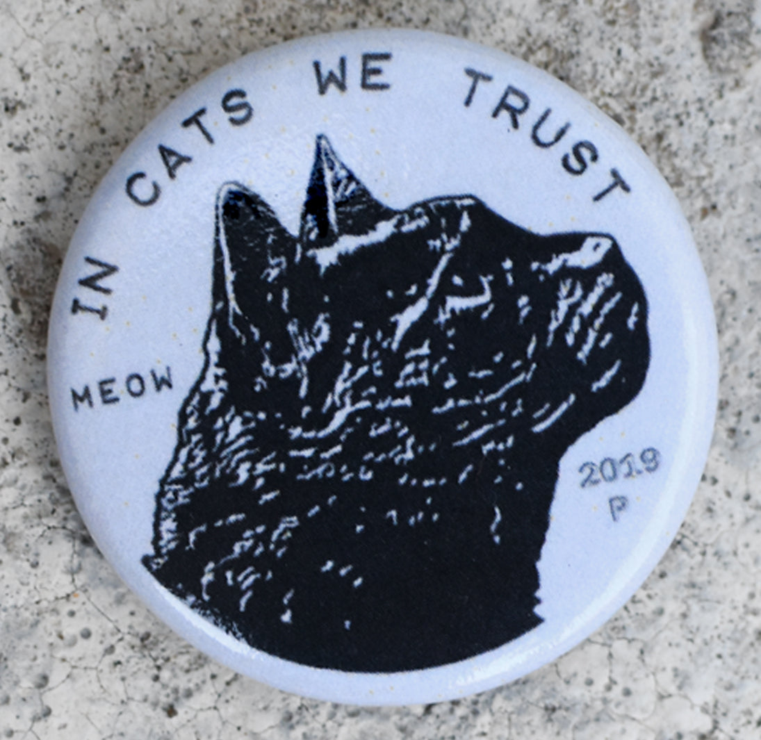 Cat Coin Pin-back Button Button Xenotees