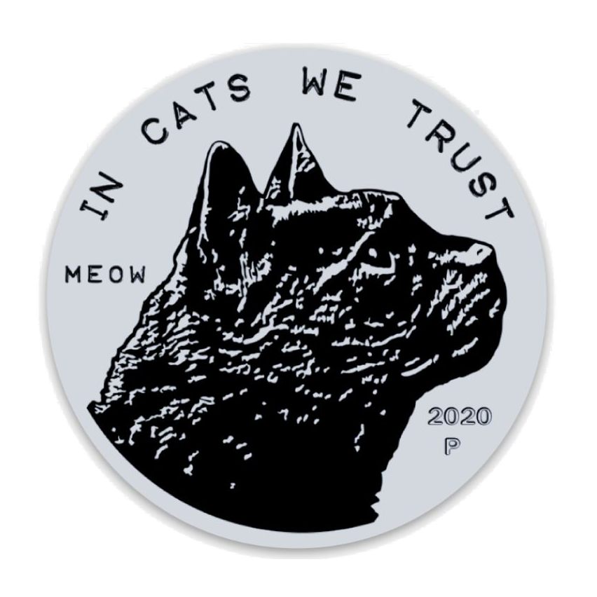 Cat Coin Fridge Magnet Magnet Xenotees