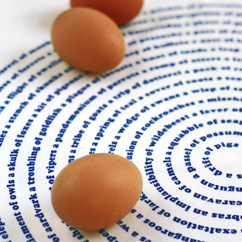 Animal Collective Nouns Kitchen Tea Towel Tea Towels Xenotees