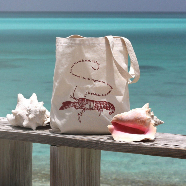 French Pet Lobster Tote Bag Tote Bag Xenotees