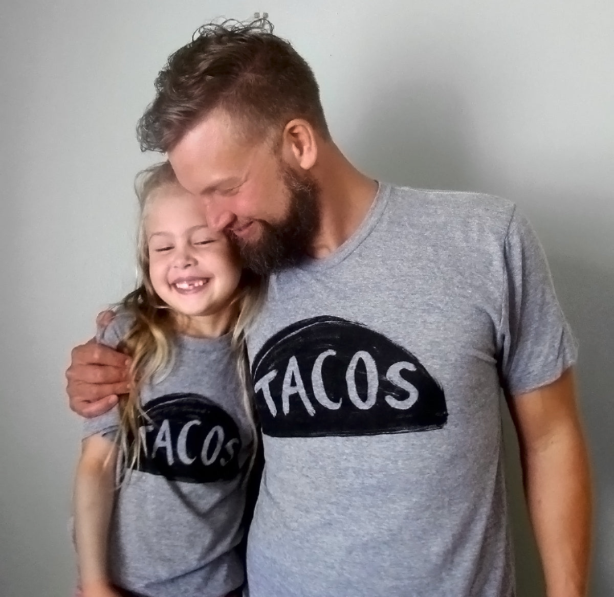 Matching Father's Day T-shirts for Dad From Wife and Kids