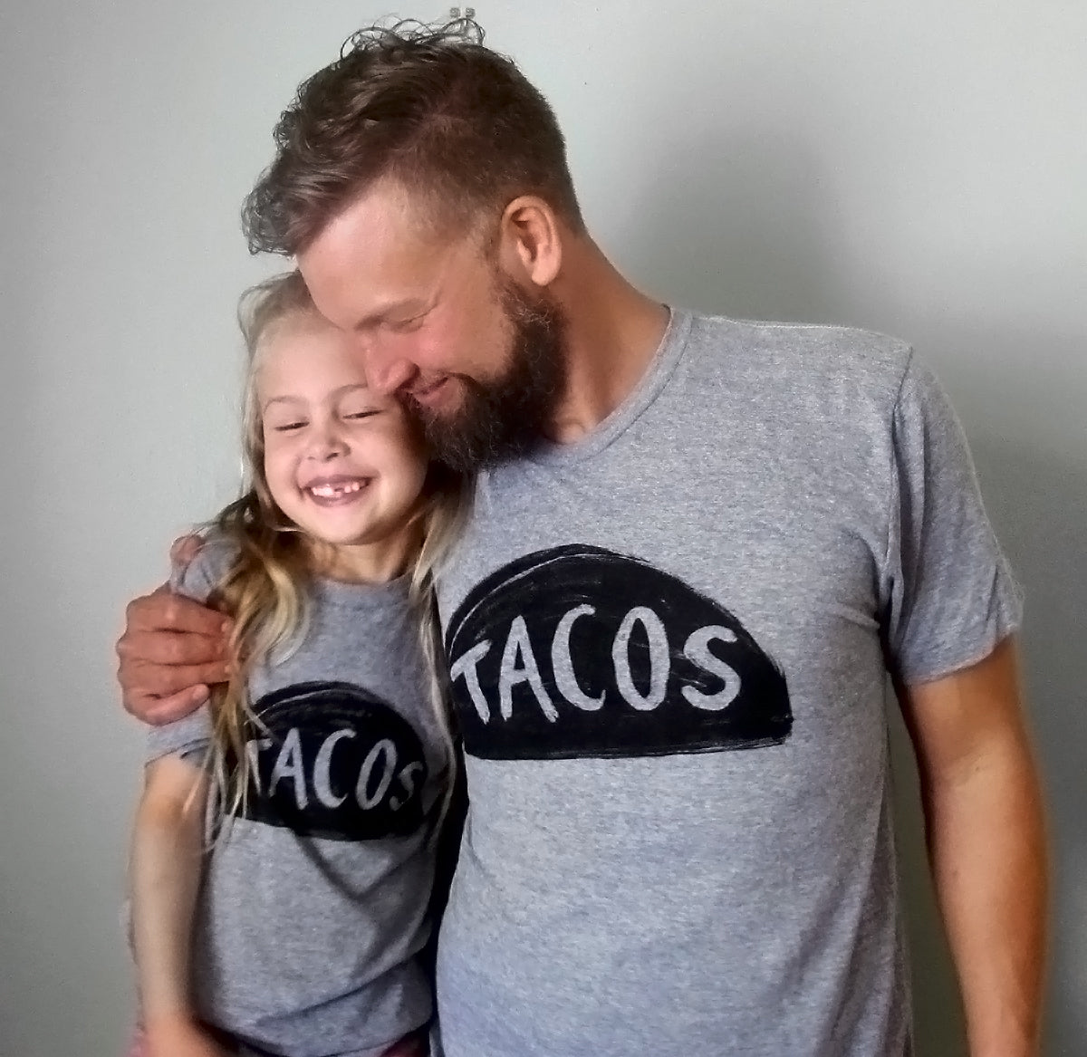 Father Son Daughter Matching Taco Tee Shirts Men Tshirts Xenotees