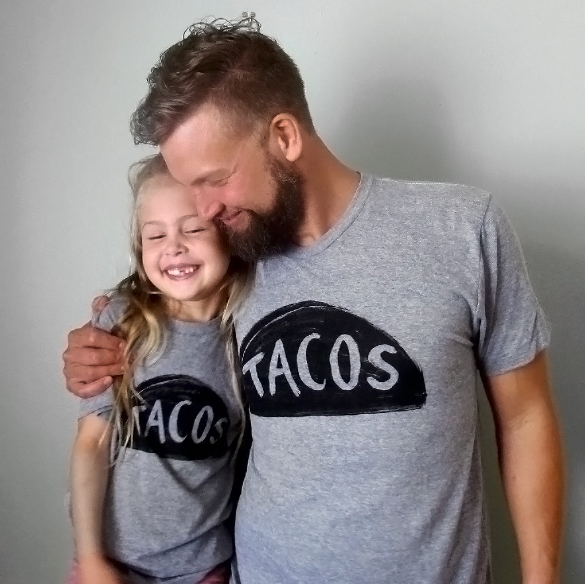 Matching Father's Day T-shirts for Dad From Wife and Kids