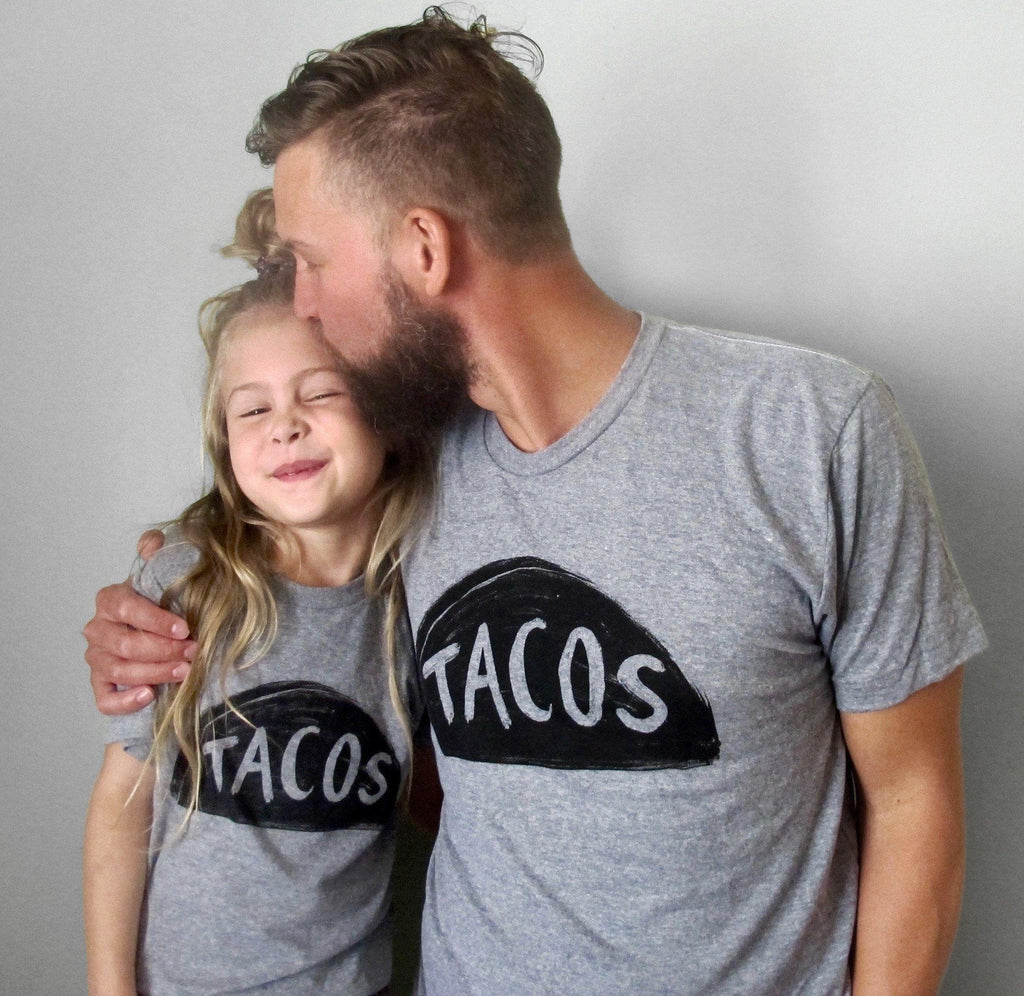 Father Son Daughter Matching Taco T Shirts by Xenotees