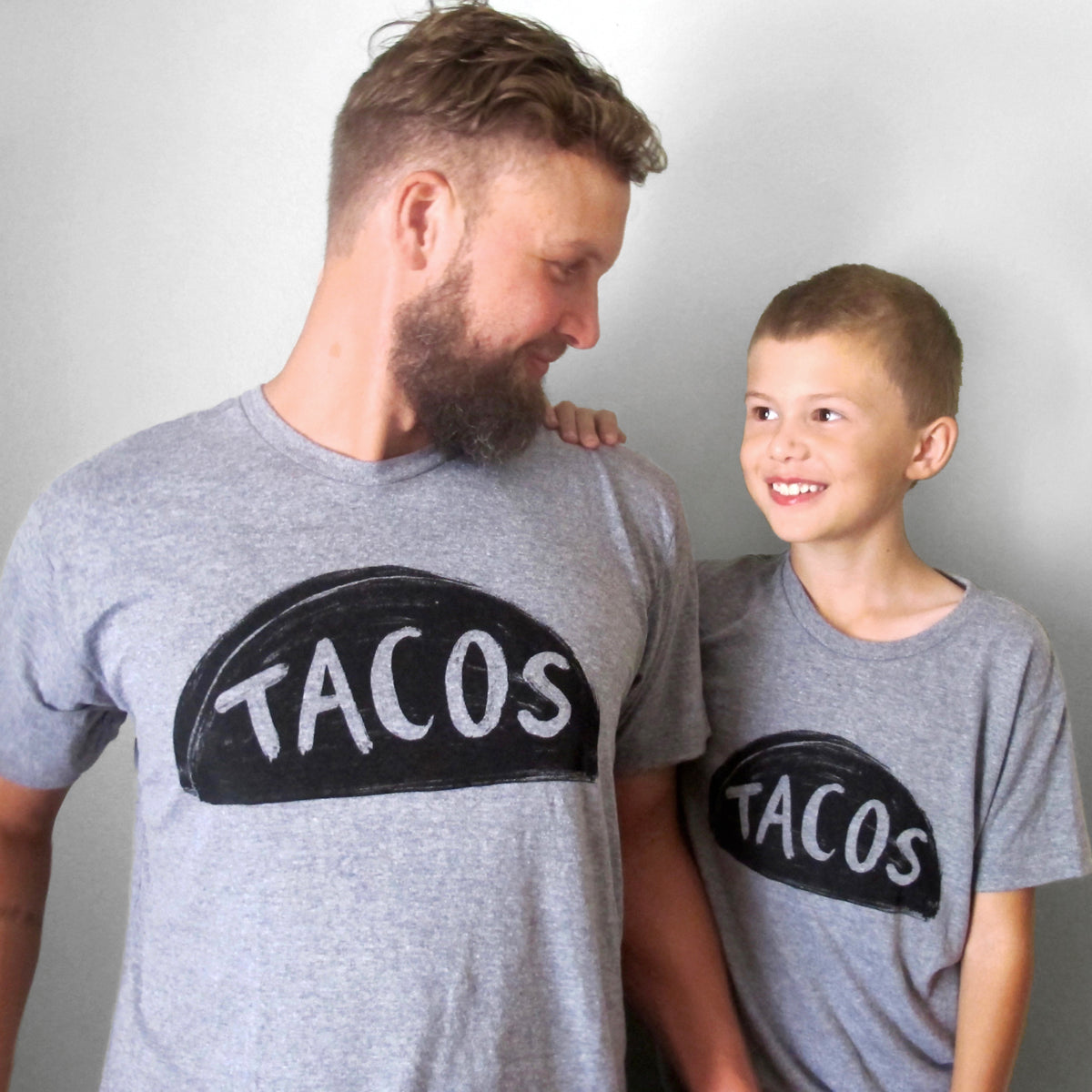 Father Son Daughter Matching Taco T Shirts by Xenotees