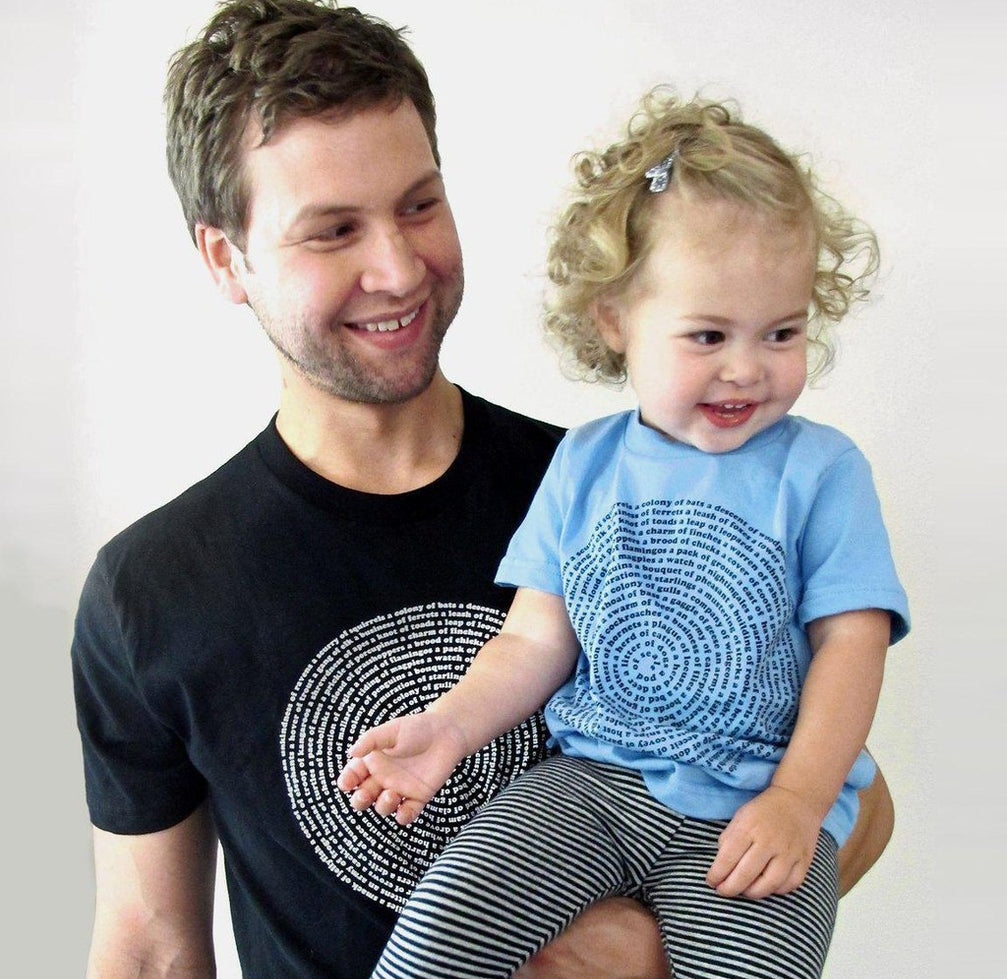 Father Son, Daughter (Matching Set) Collective Animal Nouns T Shirts Men Tshirts Xenotees