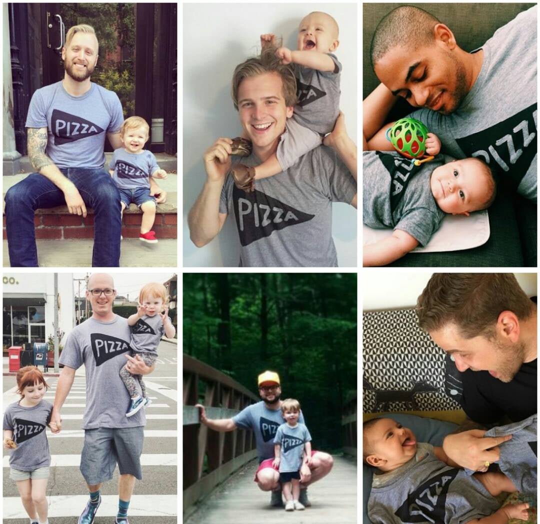 Mens Pizza Party T-shirt by Xenotees