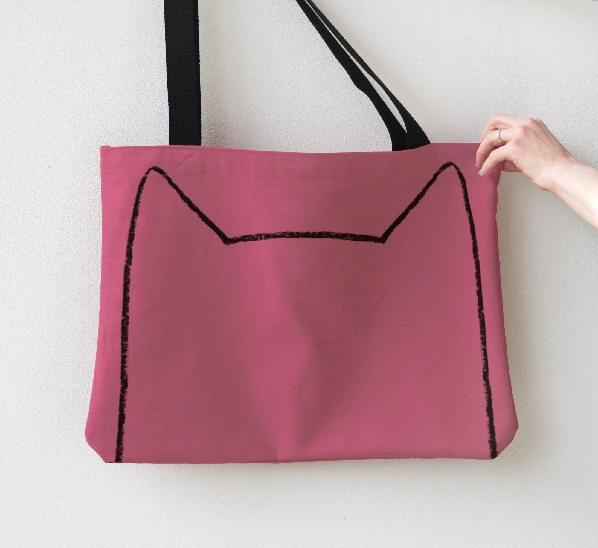 Big Cat Lovers' Canvas Market Tote Bag Tote Bag Xenotees