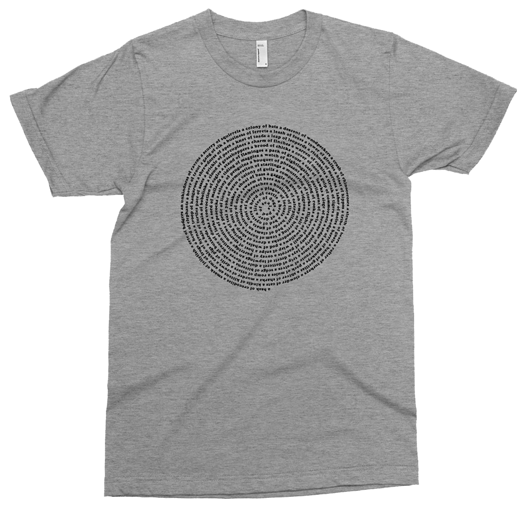 Heather Gray Animal Collective Group Nouns T-shirt Men Tshirts Xenotees