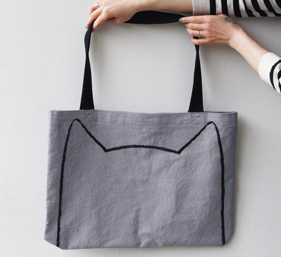 Big Cat Lovers' Canvas Market Tote Bag Tote Bag Xenotees