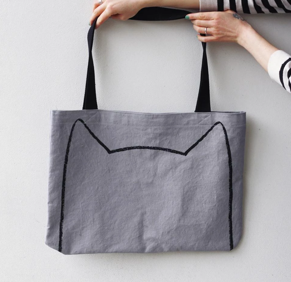 Big Cat Lovers' Canvas Market Tote Bag Tote Bag Xenotees