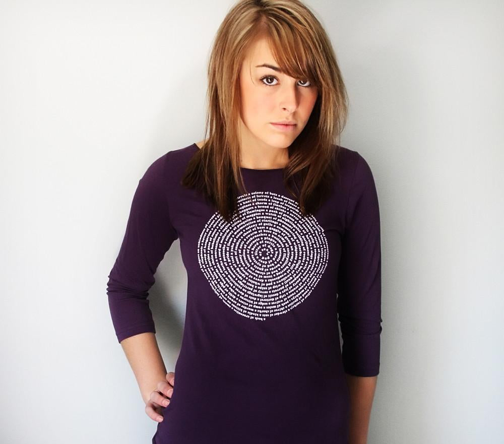 Women's Animal Group Nouns Boatneck Shirt by Xenotees