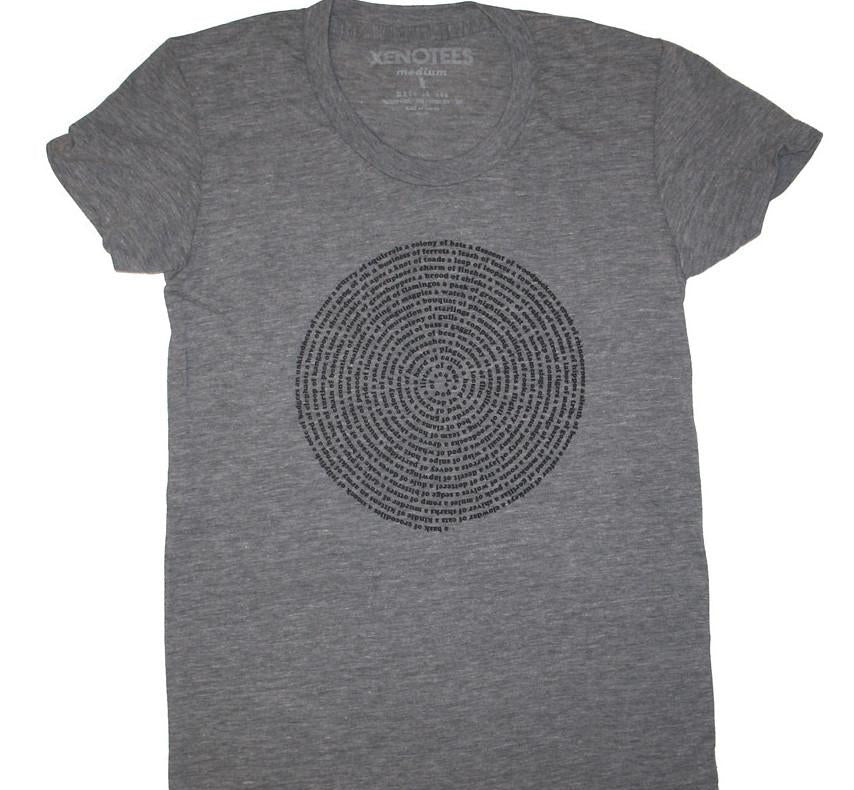 Animal Collective Nouns Womens T-shirt by Xenotees