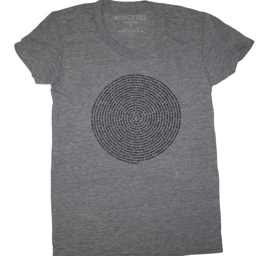 Animal Collective Nouns Womens T-shirt by Xenotees