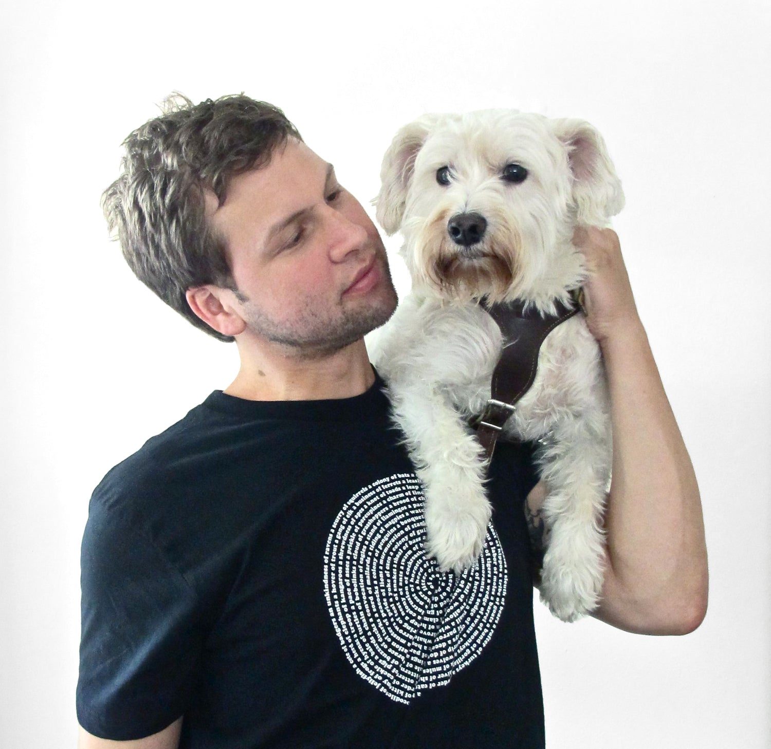 Animal Group Names Mens T-shirt in Black by Xenotees