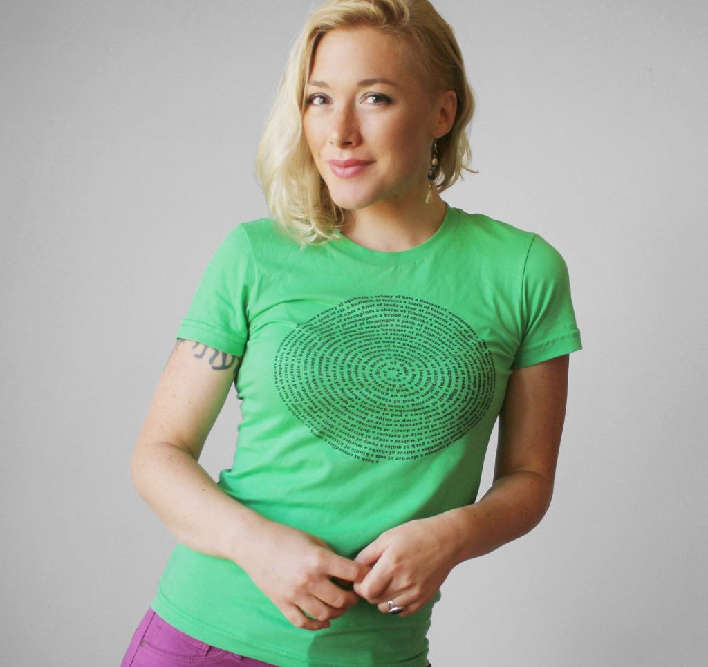 Animal Collective Nouns Womens T-shirt Womens Clothing Xenotees