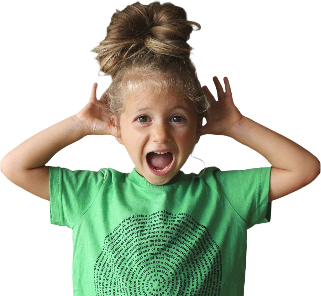 Animal Collective Group Nouns Montessori Kids Graphic T Shirt by Xenotees