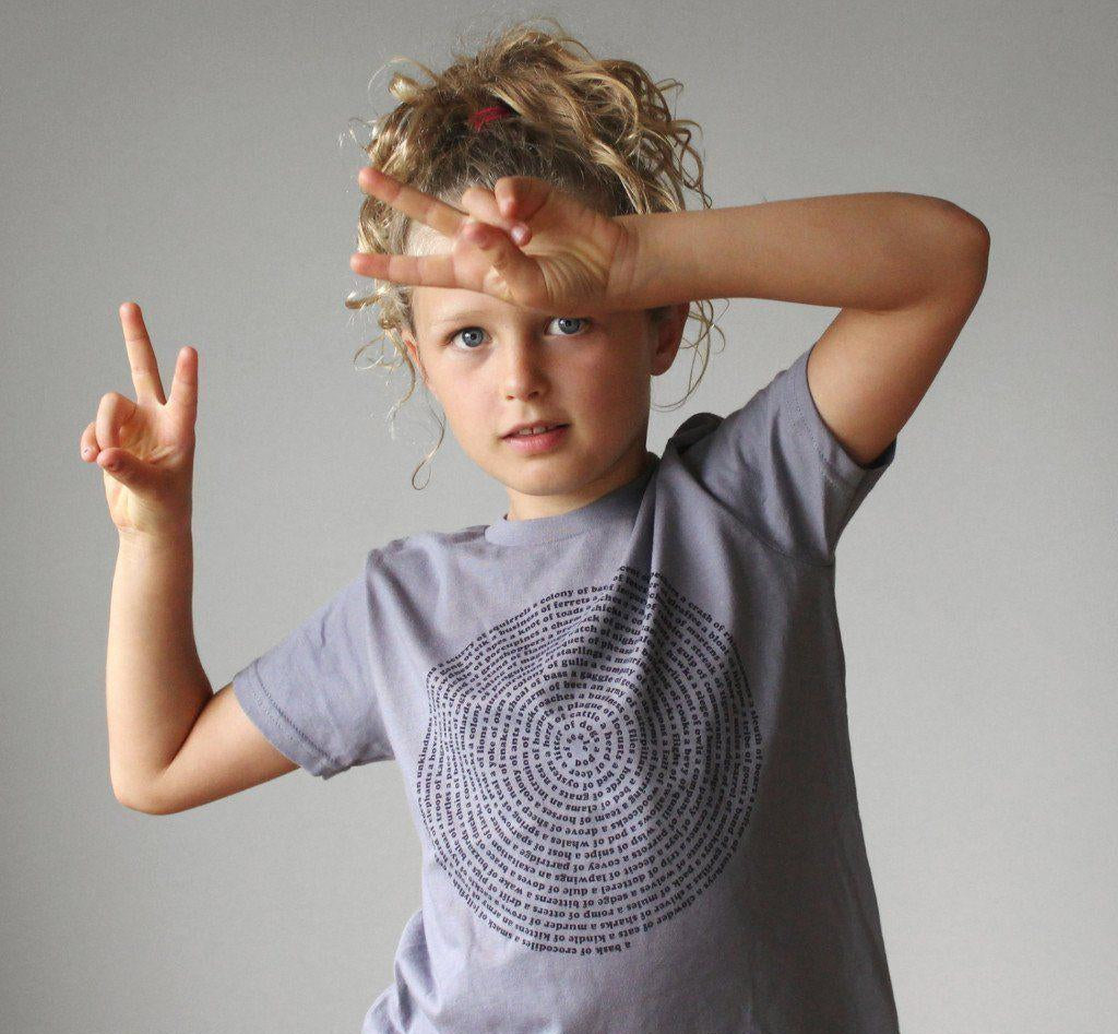 Animal Collective Group Nouns Kids Tee Shirt by Xenotees