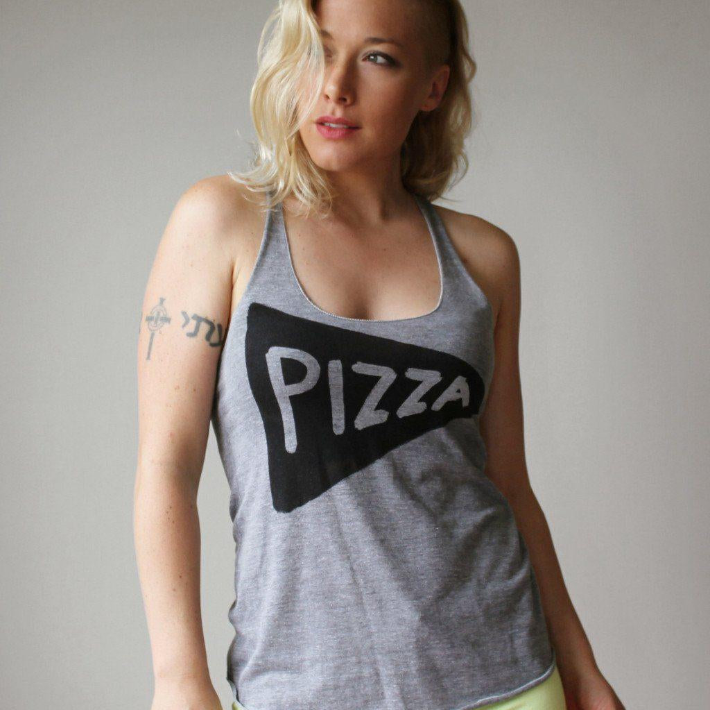 Women's Pizza Party Tank Top T-shirt Womens Clothing Xenotees
