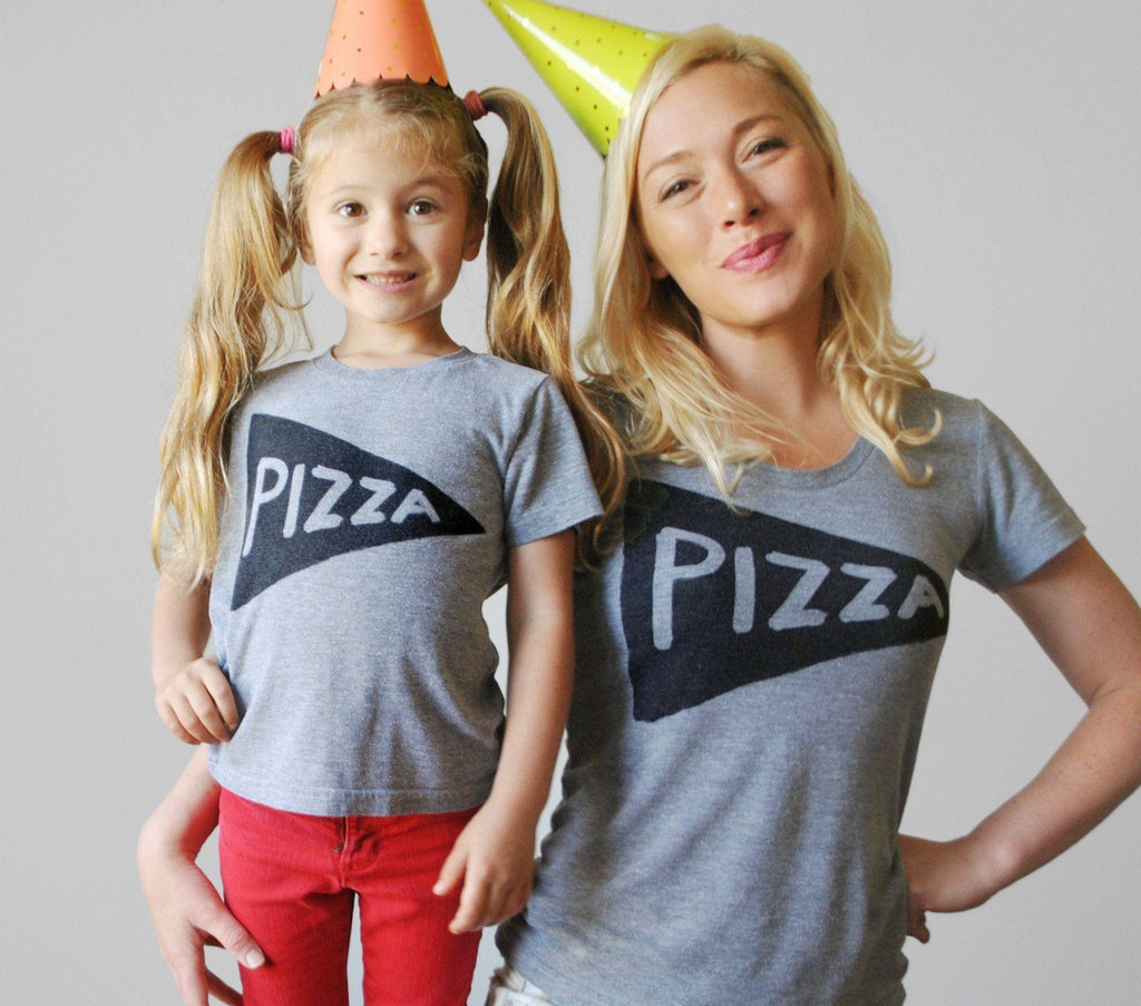 Pizza Slice Matching Mommy and Me Shirts by Xenotees