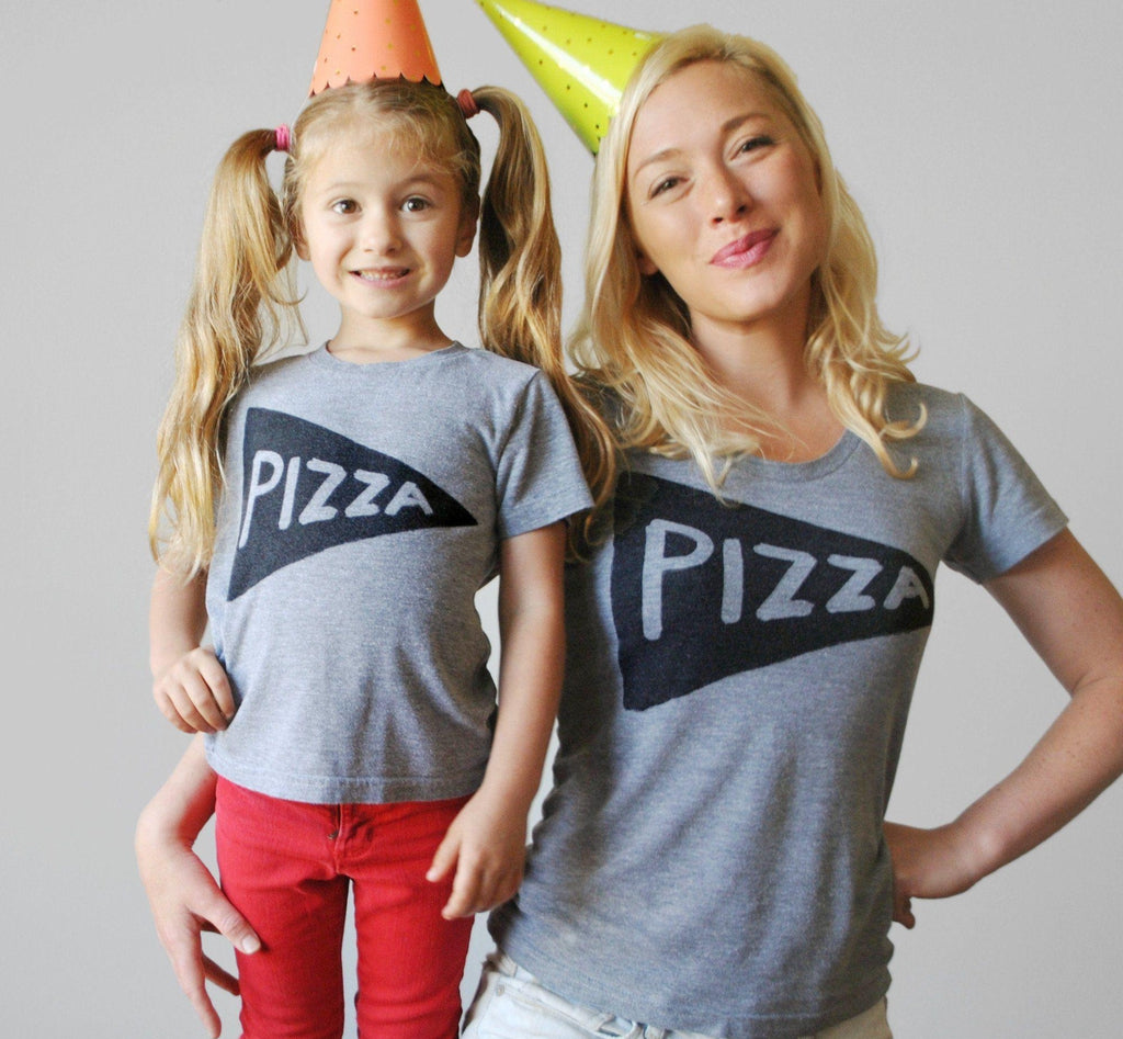 Pizza Slice Matching Mommy and Me Shirts by Xenotees