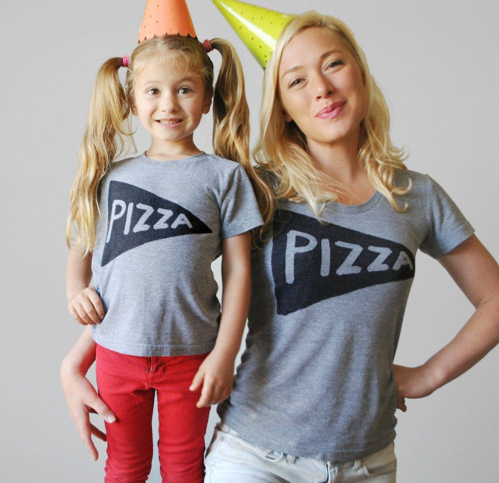 Pizza Slice Matching Mommy and Me Shirts by Xenotees