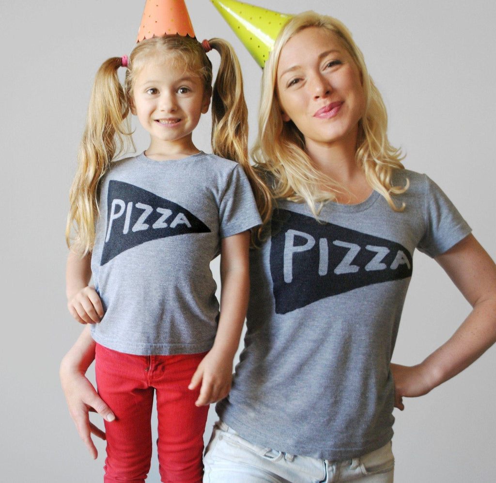 Pizza Slice Matching Mommy and Me Shirts by Xenotees