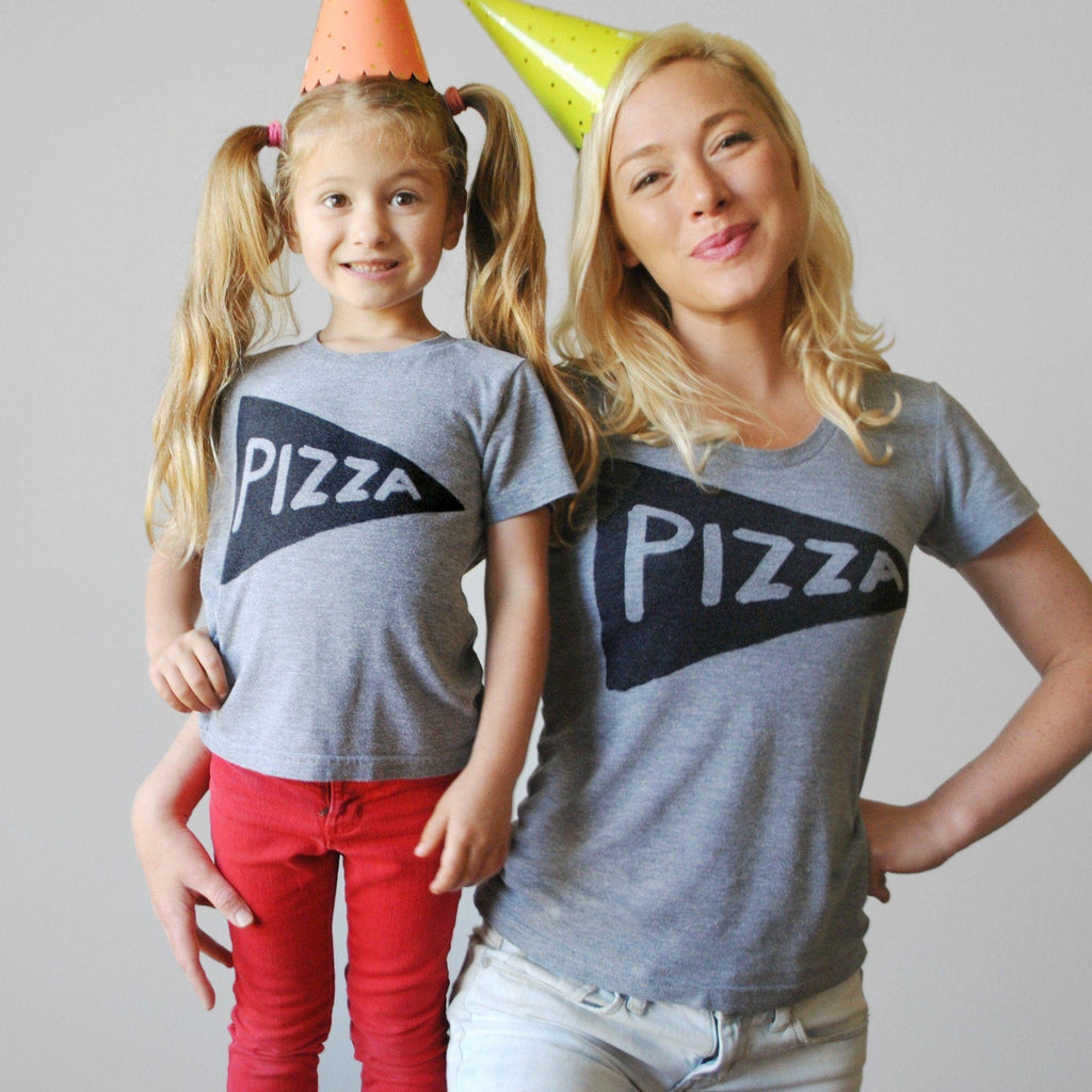 Pizza Slice Matching Mommy and Me Shirts by Xenotees