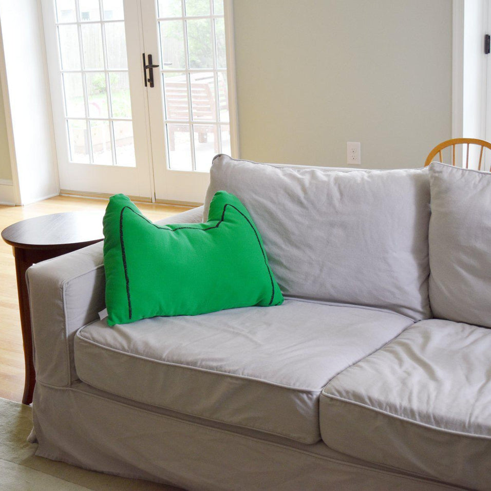 Cat Ears Throw Pillow by Xenotees