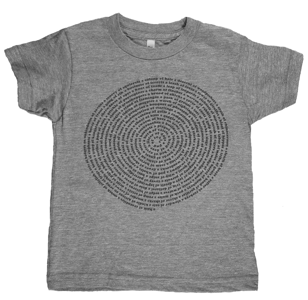 Animal Collective Nouns Kids T-shirt