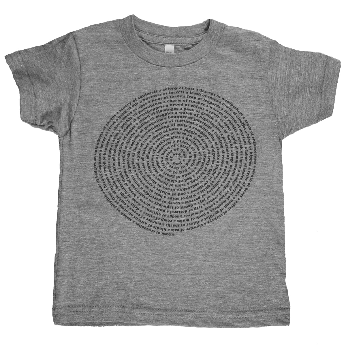 Animal Collective Nouns Kids T-shirt