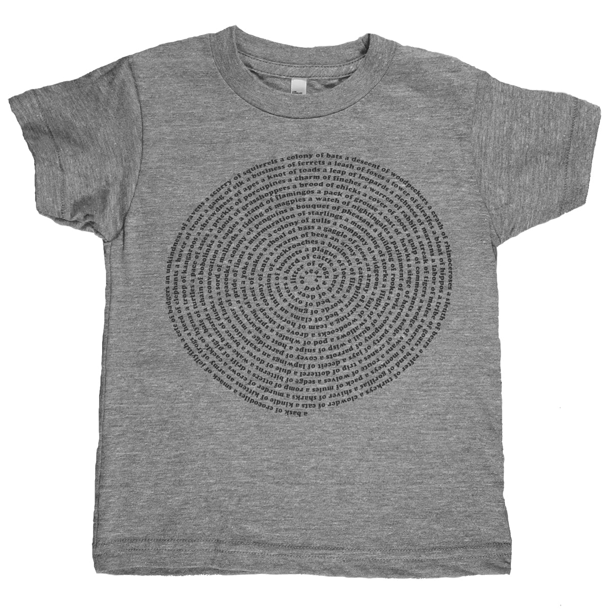 Animal Collective Nouns Kids T-shirt
