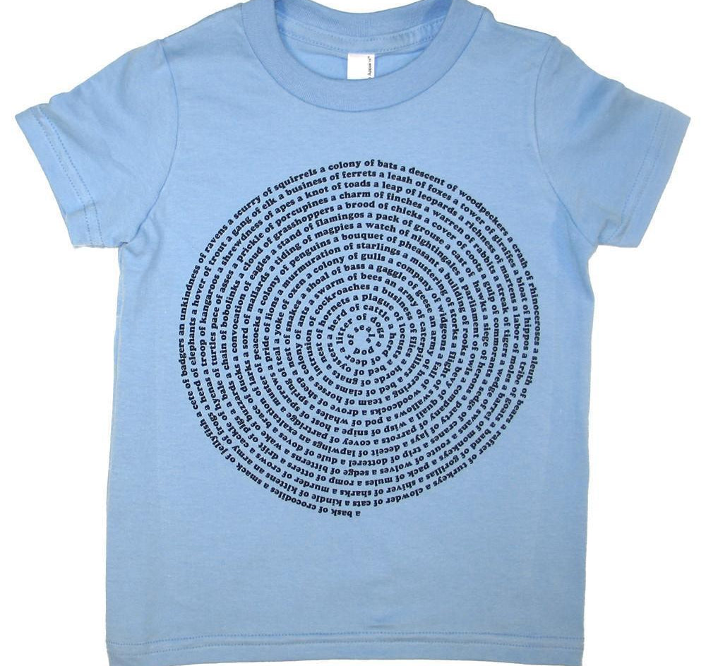 Animal Collective Group Nouns Kids Tee Shirt Kids Clothing Xenotees