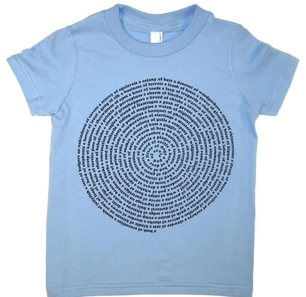 Montessori Kids T-Shirt: Animal Group Names