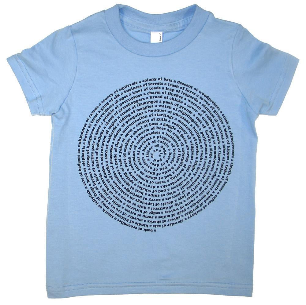 Montessori Kids T-Shirt: Animal Group Names