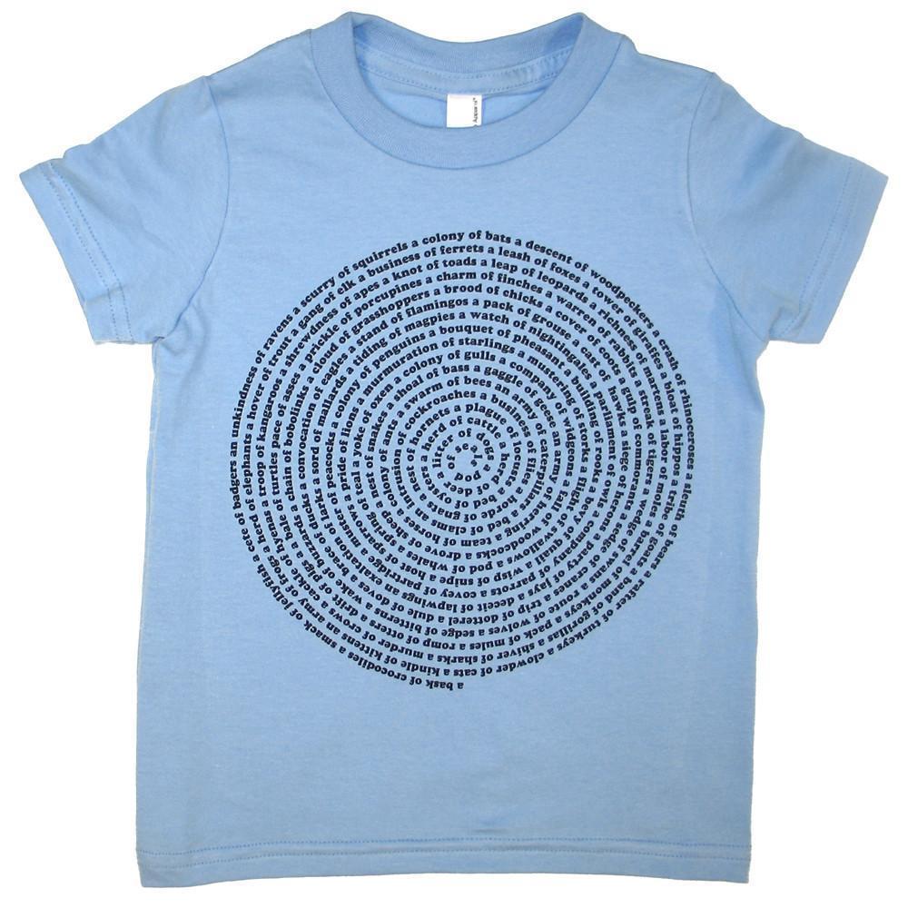 Montessori Kids T-Shirt: Animal Group Names