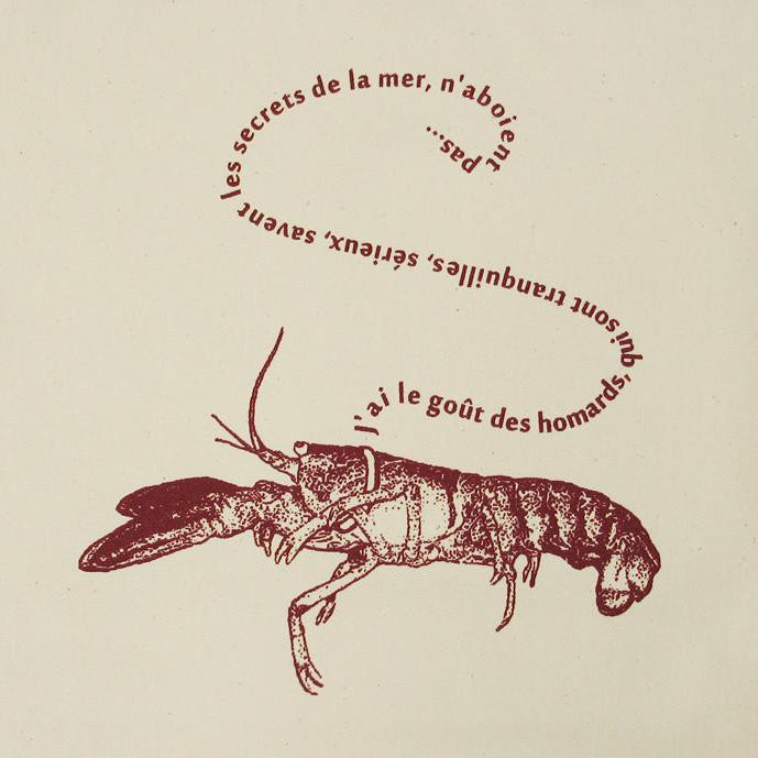 French Pet Lobster Tote Bag Tote Bag Xenotees