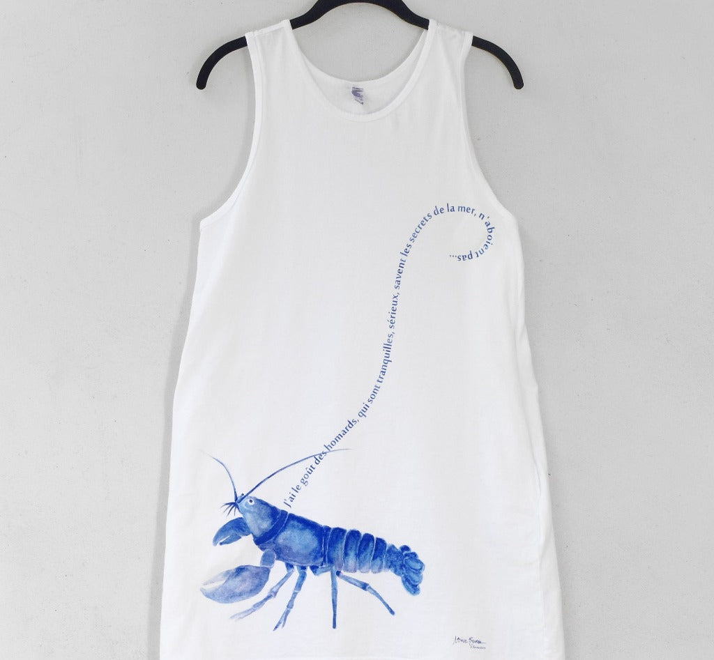 French Pet Lobster Print Sundress Made in the USA Clothing Women